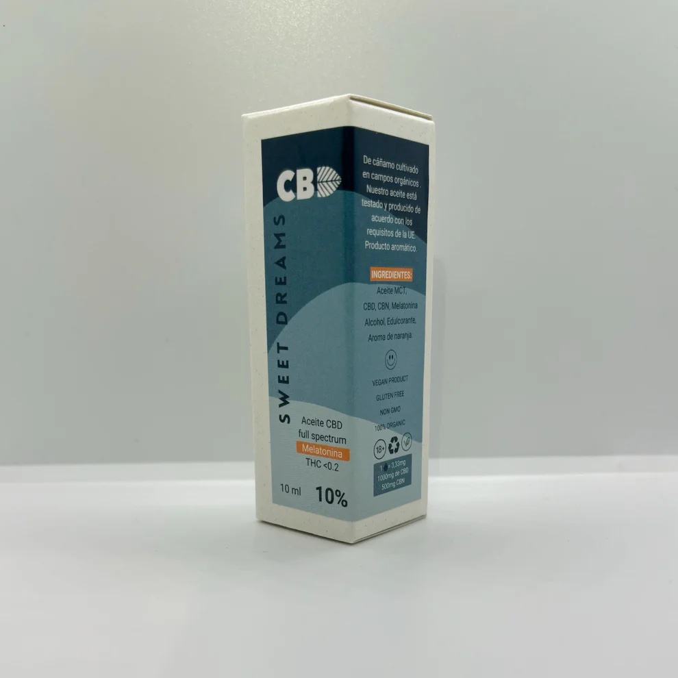 Aceite de CBD 10% - con Melatonina CBN 5% - MCT