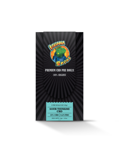 Pack de 5 Pre Rolls x 0.5 gr CBD by Iguana Smoke